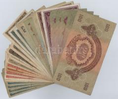 Vegyes: 30db-os korona-pengő tétel, közte "A Vöröshadsereg Parancsnoksága" pengő bankjegy ...