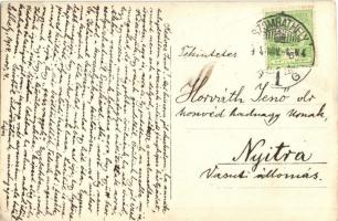 1914 Szunyókálás a "Salona" egycsavaros tengeri személyszállító gőzhajó fedélzetén Pola és...