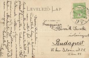 1903 Budapest VIII. Ludovika Akadémia. Gyakorlatot tartó ludovikások a befagyott tó jegén korcsolyáz...