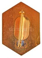 ~1960-1970. "Munkásőr Parancsnoki Iskola" zománcozott fém jelvény T:2