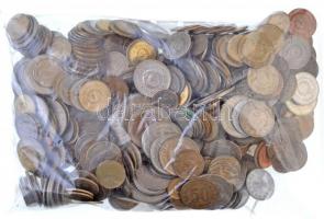 Jugoszlávia fémpénz tétel 2,11kg-os súlyban T:vegyes Yugoslavia coin lot in 2,11kg net weight C:mixed