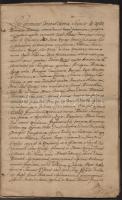 1792 A Szentkirályi család nemességigazoló perének leírása. 34 kézzel beírt oldal latin és magyar ny...