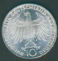 NSZK 1972F 10M Ag "Olimpia-Sportolók" T:BU