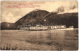 M. kir. Folyam- és Tengerhajózási Rt. Margit termes gőzöse; Klösz György és Fia / Hungarian steamship Margit (ázott / wet damage)