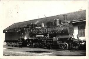 1941 KFNB IIIc gőzmozdony MÁV 331 sorozatjellel / Hungarian locomotive, photo (fa)
