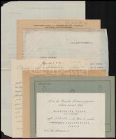 cca 1927-1937 7 db különféle, rendőrséggel kapcsolatos irat: levél, meghívó, stb.