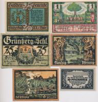 Németország / Weimari Köztársaság 1920-1921. 6db klf szükségpénz T:I- Germany / Weimar Republic 1920-1921. 6pcs of diff necessity notes C:AU