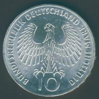 NSZK 1972J 10M Ag "Olimpia-Láng" T:BU