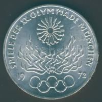 NSZK 1972J 10M Ag "Olimpia-Láng" T:BU