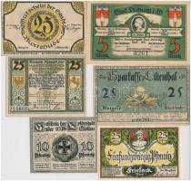 Németország / Weimari Köztársaság 1920-1921. 6db klf szükségpénz T:I-,III Germany / Weimar Republic 1920-1921. 6pcs of diff necessity notes C:AU,F