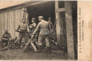 Kassa, Kosice; K. u. K. Gebirgsbäckerei No. 33. Favágás / wood cutting (fl)