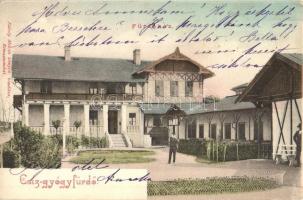 1910 Csízfürdő, Kúpele Ciz; Fürdőház, Rábely Miklós kiadása / spa (EK)