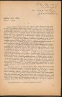 Szobotka Tibor: Kafka kettős világa. Dedikált! Különlenyomat. Bp., 1963. 26p