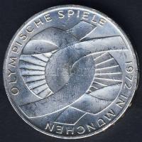 NSZK 1972D 10M Ag "Olimpia-Szimbólum" T:BU