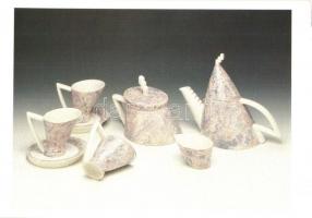 15 db MODERN magyar és külföldi motívumos képeslap: porcelán és műtárgyak / 15 modern Hungarian and ...