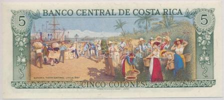 Costa Rica 1992. 5C T:I 
Costa Rica 1992. 5 Colones C:UNC 
Krause 236.e