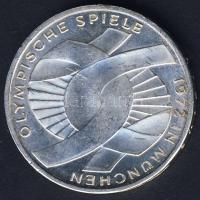 NSZK 1972F 10M Ag "Olimpia-Szimbólum" T:BU