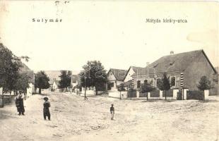 Solymár, Mátyás király utca, Községháza. Friedrich Ignác kiadása (EB)