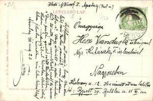 Apostag, Duna part. W. L. Bp. 5756. Kapható Bencze Sándor üzletében (EK)