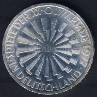 NSZK 1972J 10M Ag "Olimpia-Spirál-Németország" T:BU