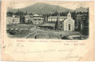 1902 Tátrafüred, Ótátrafüred, Altschmecks, Stary Smokovec; Látkép / general view (r)