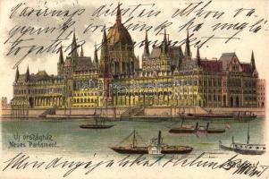 1902 Budapest V. Új Országház, litho