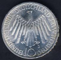 NSZK 1972J 10M Ag "Olimpia-Spirál-Németország" T:BU