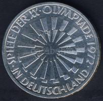 NSZK 1972F 10M Ag "Olimpia-Spirál-Németország" T:BU