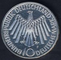 NSZK 1972F 10M Ag "Olimpia-Spirál-Németország" T:BU