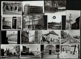 cca 1960-1970 Sopron, városképek, életképek, 15 db fotó, feliratozva, 6×9 cm