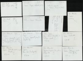 cca 1960-1970 Sopron, városképek, életképek, 15 db fotó, feliratozva, 6×9 cm