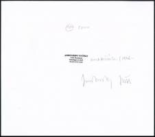 1976 Jankovszky György(1946-): Egy tigris gondolatai a szabadságról, feliratozva, kartonra kasírozva...