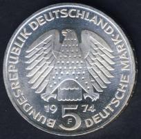 NSZK 1974. 5M Ag "25 éves az Alkotmány" T:BU