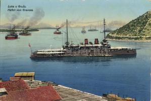 Gruz, Gravosa; Kikötő, hadihajó / port, battleship