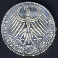 NSZK 1975. 5M Ag "Ebert" T:BU