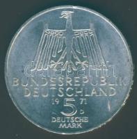 NSZK 1971. 5M Ag "Dürer" T:BU