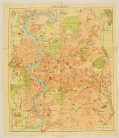 cca 1930 Róma térkép / Map of Rome 40x40 cm