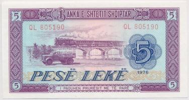 Albánia 1976. 5L T:I  Albania 1976. 5 Leke C:UNC  Krause 42.