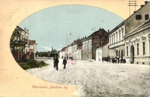 Kapronca, Kopreinitz, Koprivnica; Jelacicev trg / Jelasics tér,kiadja Jar. Merhant / square