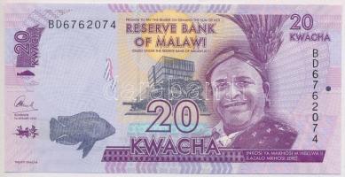 Malawi 2016. 20K T:I  Malawi 2016. 20 Kwacha C:UNC