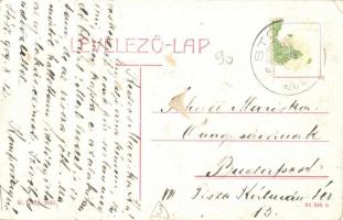 Stószfürdő, Kúpele Stós; Késgyár. W. L. Bp. 2661. / knife factory (EK)