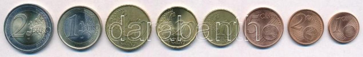 Portugália 2002-2008. 1c-2E (8xklf) T:1- Portugal 2002-2008. 1 Cent - 2 Euro (8xdiff) C:AU