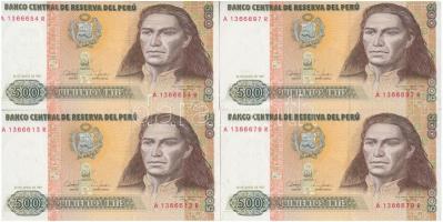 Peru 1987. 500I (4x) T:I  Peru 1987. 500 Intis (4x) C:UNC