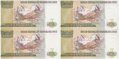 Peru 1987. 500I (4x) T:I 
Peru 1987. 500 Intis (4x) C:UNC