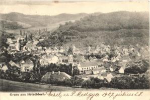 Ecel, Atel, Hetzeldorf; Látkép / general view (Rb)