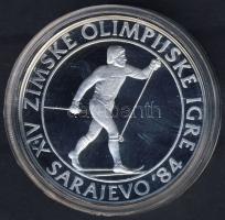Jugoszlávia 1984. 500D Ag "Téli olimpia-síelés" T:PP
