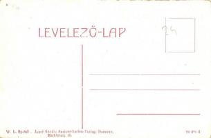 Pozsony, Pressburg, Bratislava; Kossuth Lajos tér, üzletek, vár. W. L. Bp. 665. Kiadja Josef Skoda /...