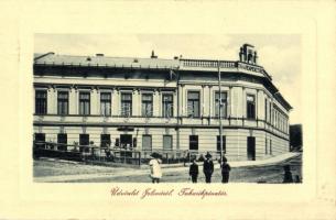 Jolsva, Jelsava; Takarékpénztár, Belics János üzlete. W. L. Bp. 2596. / savings bank, shop