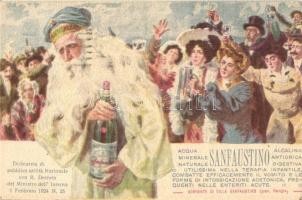 Sanfaustino Italian mineral water advertisement postcard