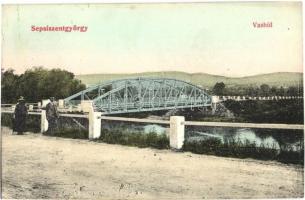 Sepsiszentgyörgy, Sfantu Gheorghe; Vashíd, Gyárfás Árpád kiadása / iron bridge